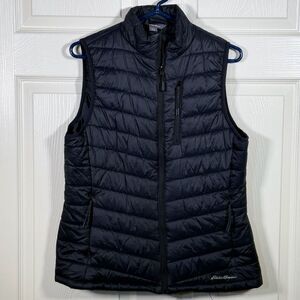 Eddie Bauer Women's Dark Blue Packable Quilted Vest - Medium